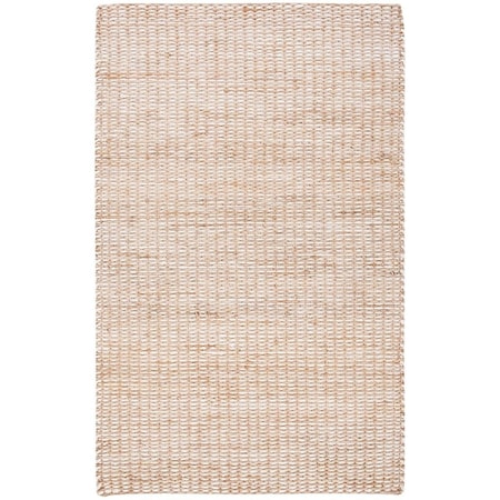 Safavieh 3 x 5 ft. Natural Fiber Hand Woven Rectangle Area Rug Natural & Ivory NF110B-3